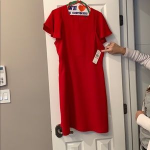 Red women’s sherragamo dress